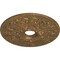 Ekena Millwork Ashley Ceiling Medallion (Fits Canopies up to 4 3/4"), 23 7/8"OD x 4"ID x 2 1/8"P, Rubbed Bronze CM23ASRZS - alternate 2